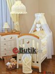  - 4-dln souprava do postlky Exlusive bov se srdky-ifonov nebesa 120x90 cm od  firkon-kocarky.cz